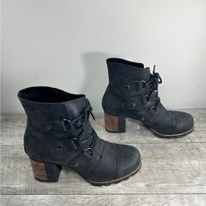 Sorel NL2360 Addington Lace Up Leather Waterproof Women’s Snow Winter Boots Sz 8